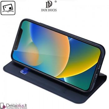 Dux Ducis dirbtinės odos viršelis dėklas - mėlynas (Apple Iphone 14 Plus) Dux Ducis dirbtinės odos viršelis dėklas - mėlynas (Apple Iphone 14 Plus)